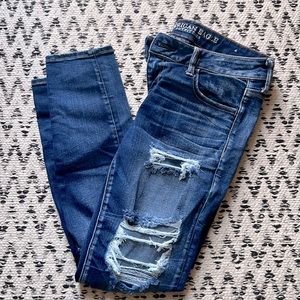 American Eagle Ripped Skinny Jeans
